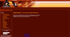 Desktop Screenshot of horoscope.magickwithin.com